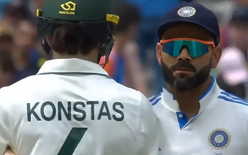 Virat Kohli against Sam Konstas (Source:@NoNext_Question/X.com)