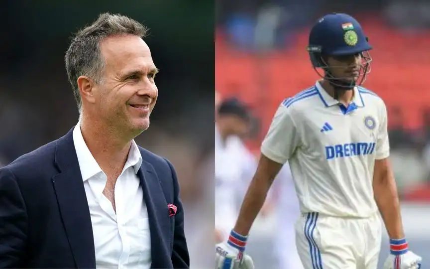Michael Vaughan and Shubman Gill [Source: @wire, @Rajkumaarsingh/x]