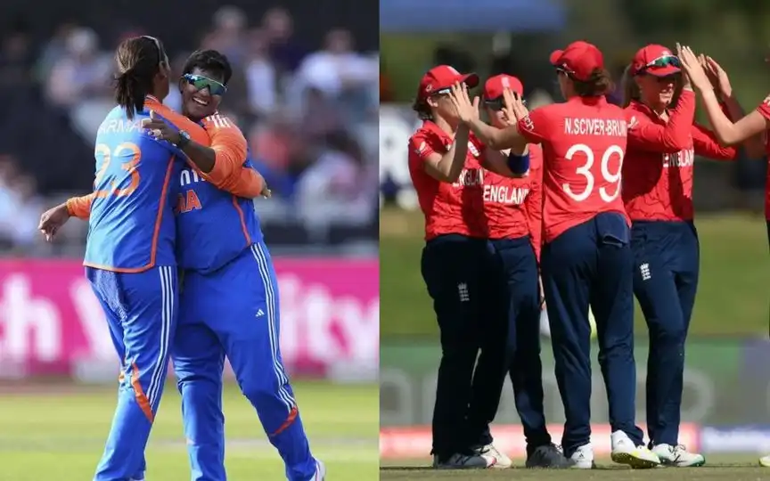 England women vs India women - (Source : @Johns/X.com)
