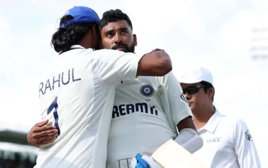 KL Rahul consoling Mohammed Siraj [Source: @klrahul/instagram.com]