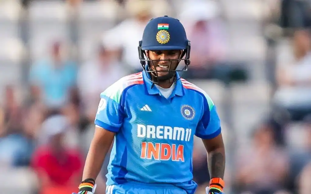 Deepti Sharma in action in 1st WODI vs England [Source: @BCCIWomen/X.com]