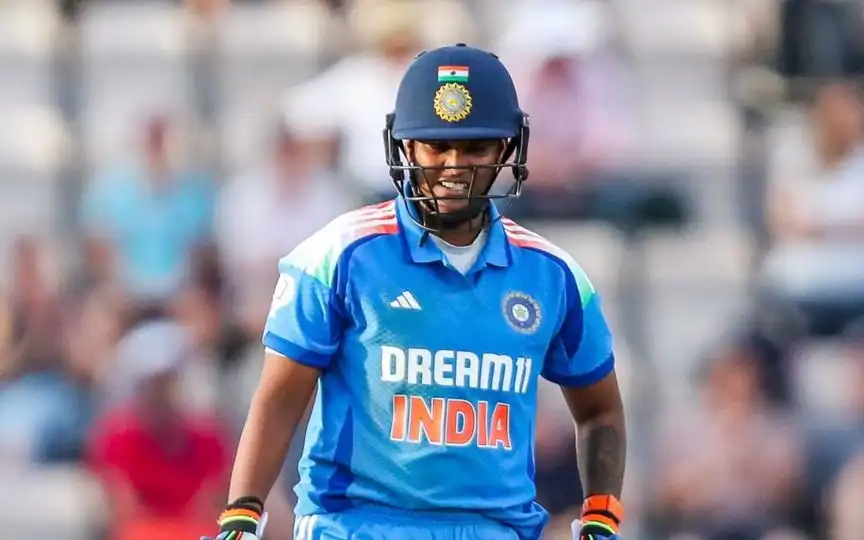 Deepti Sharma in action in 1st WODI vs England [Source: @BCCIWomen/X.com]
