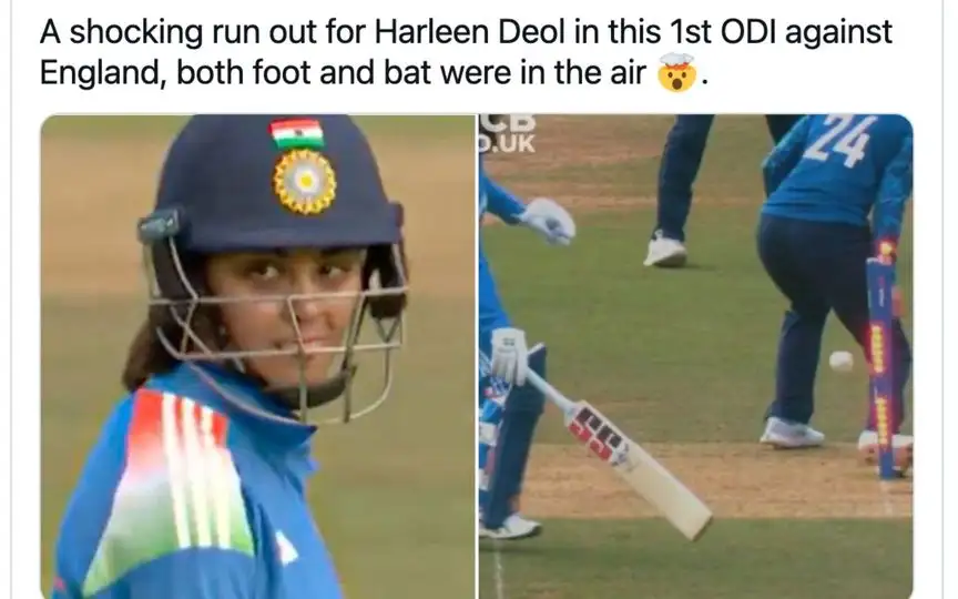 Harleen Deol run-out