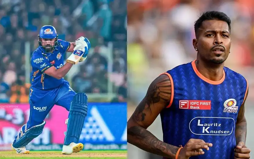 Rohit Sharma and Hardik Pandya [Source: @MIFansArmy, @oye_nilesh/x.com]