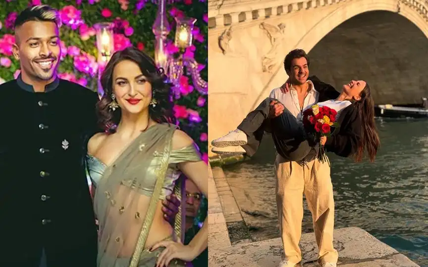 Hardik Pandya with Elli AvrRam (Source:@ChopadeAas91145/X.com)
