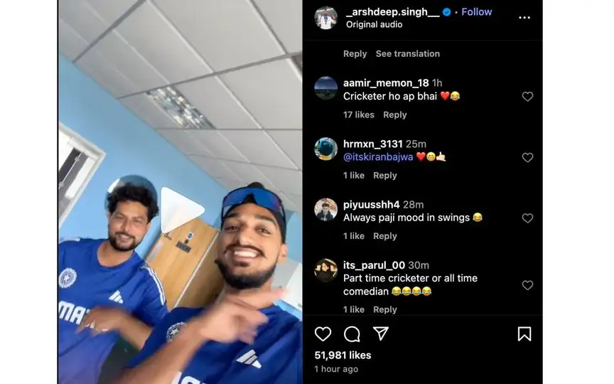 Arshdeep Singh's IG post [Source: @_arshdeep.singh__/Instagram]