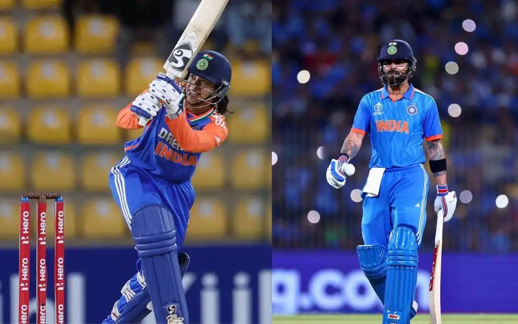 Smrti Mandhana and Virat Kohli [Source: x.com]