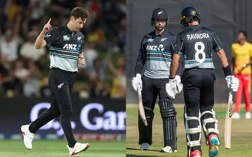 New Zealand defeated Zimbabwe [Source: @SomersetCCC, @ZimCricketv/x.com]