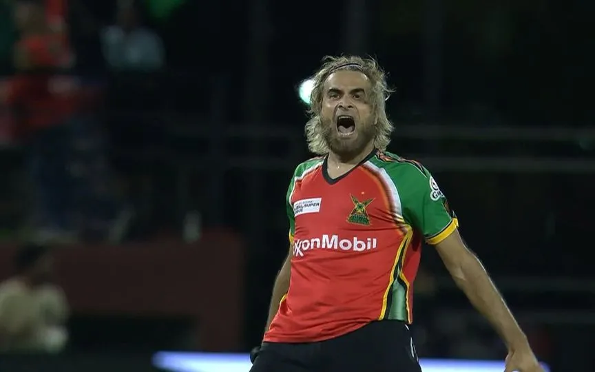 Imran Tahir in action (Source: @CricCrazyJohns/X)