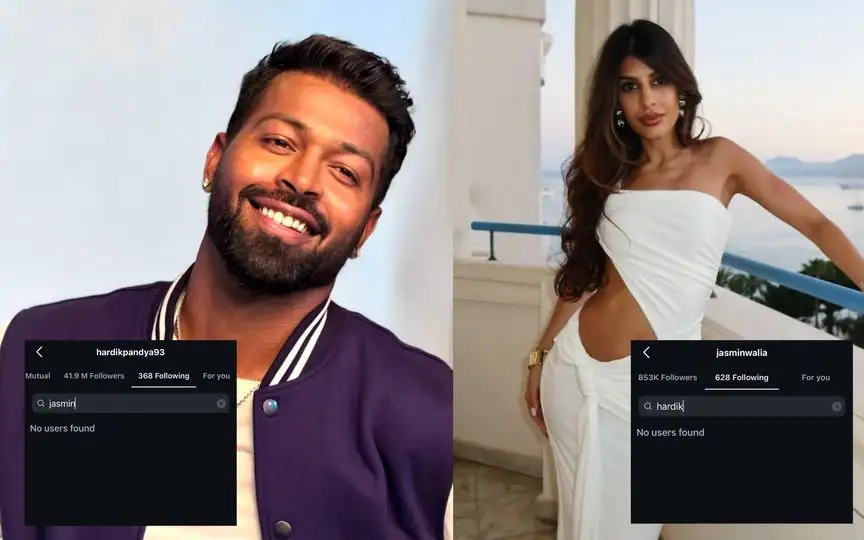 Hardik Pandya and Jasmin Walia [Source: HardikPandya/IG and @chayhg47078/X.com]