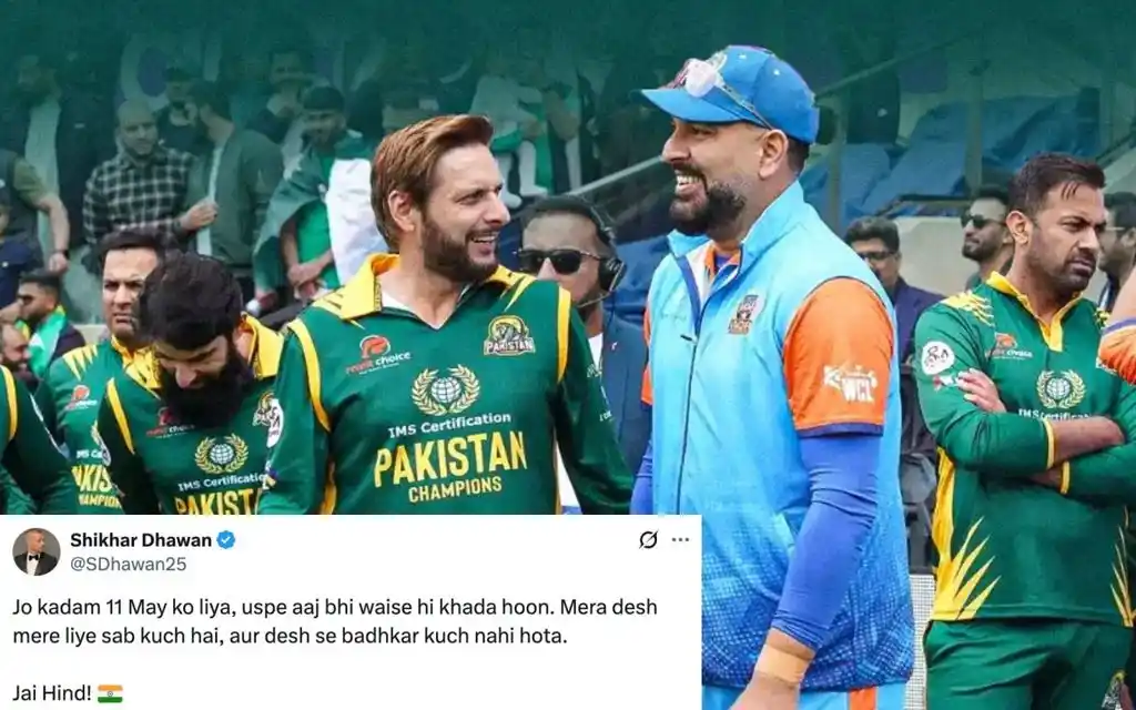 Fans react to India-Pakistan WCL match cancellation [Source: @cricinsider01, @SDhawan25/X.com]