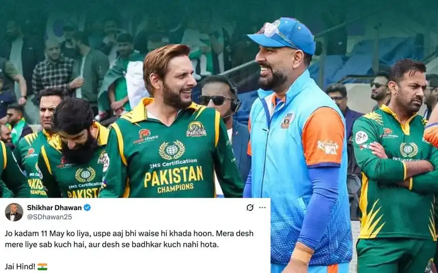 Fans react to India-Pakistan WCL match cancellation [Source: @cricinsider01, @SDhawan25/X.com]