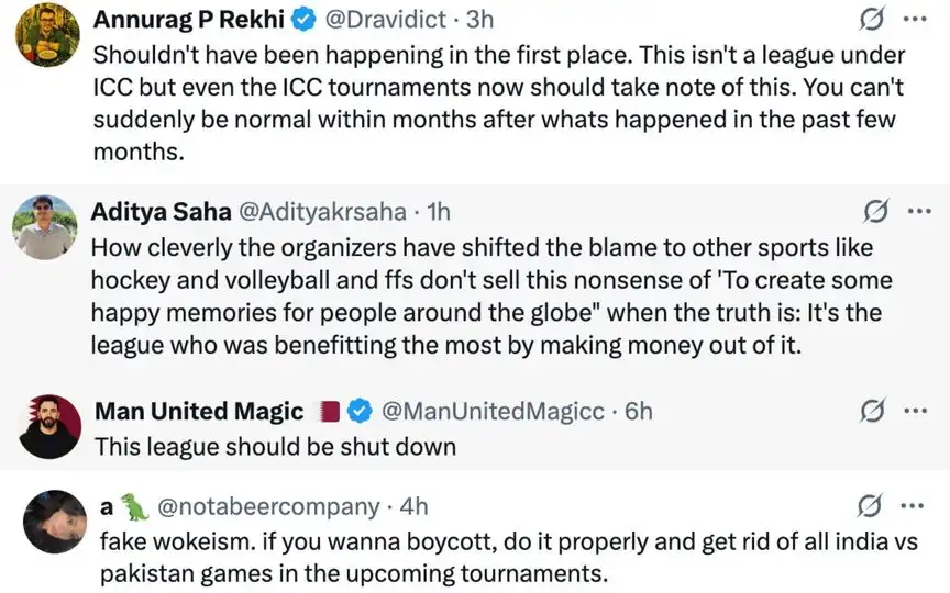 Fan tweets [Source: @Dravidict, @Adityaksraha, @ManUnitedMagicc, @notabeercompany/X.com]
