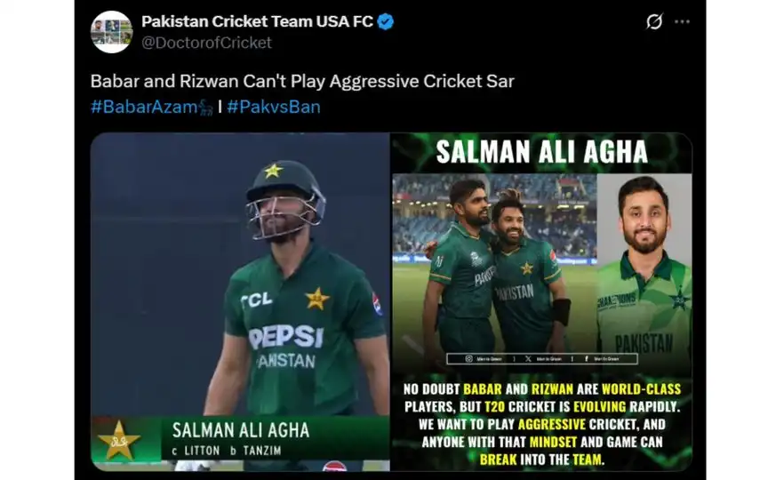 Fan tweets [Source: @DoctorofCricket/x]