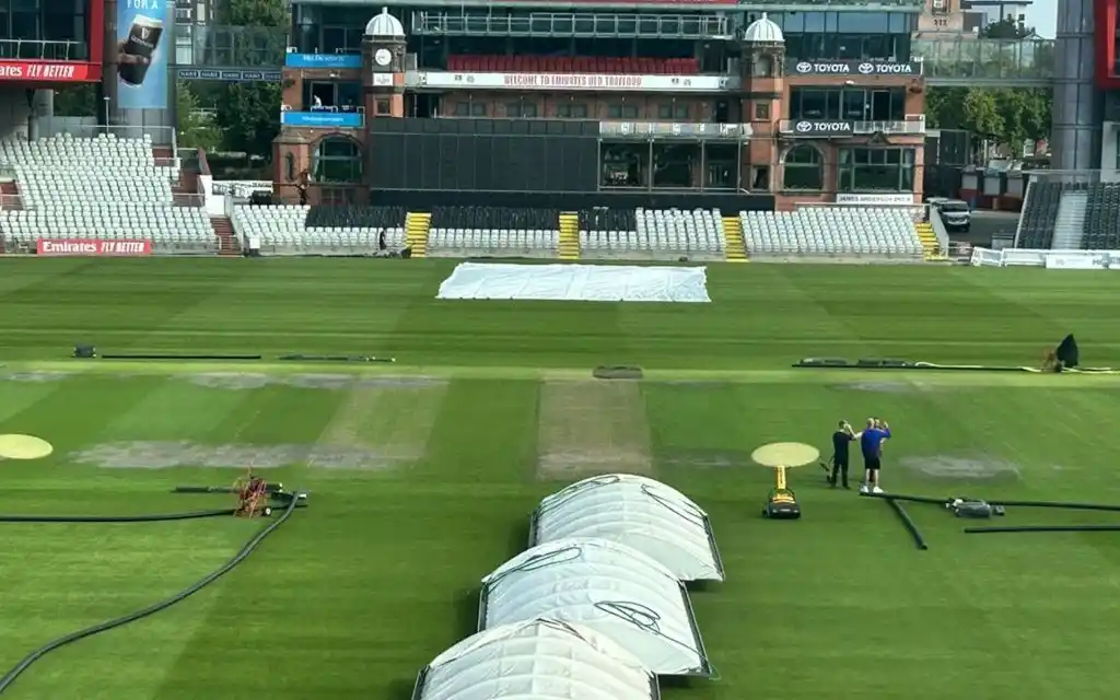Manchester Test Pitch - (Source : @Sahil Malhotra/X.Com)