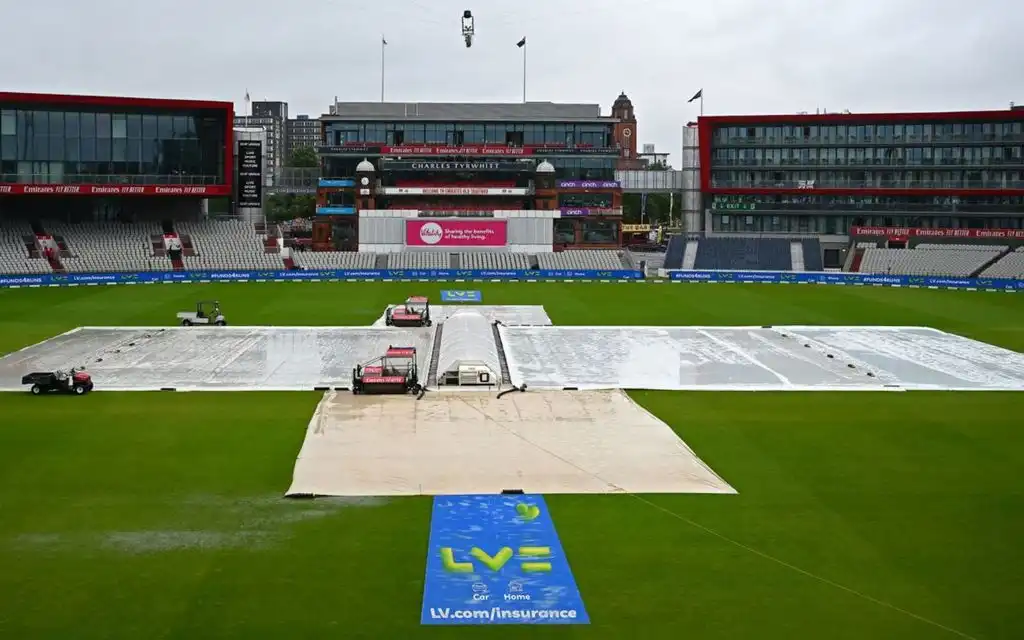 Old Trafford Pitch + Weather - (Source : @Johns/X.com)