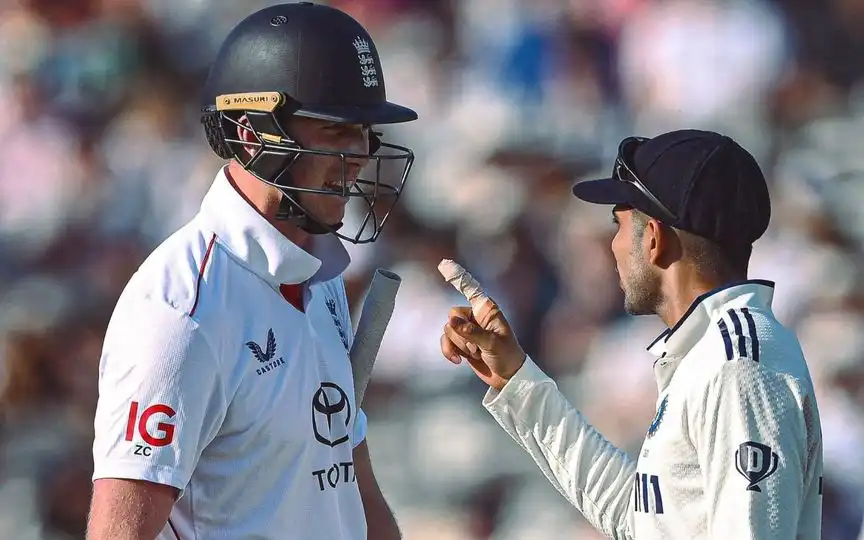 Gill's On-Field Confrontation With English Batters (Source: @AhmedGT_/x.com)