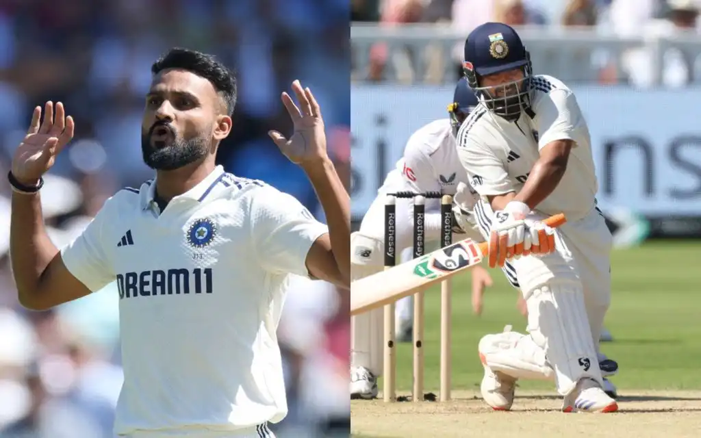 Akash Deep and Rishabh Pant [Source: AP]