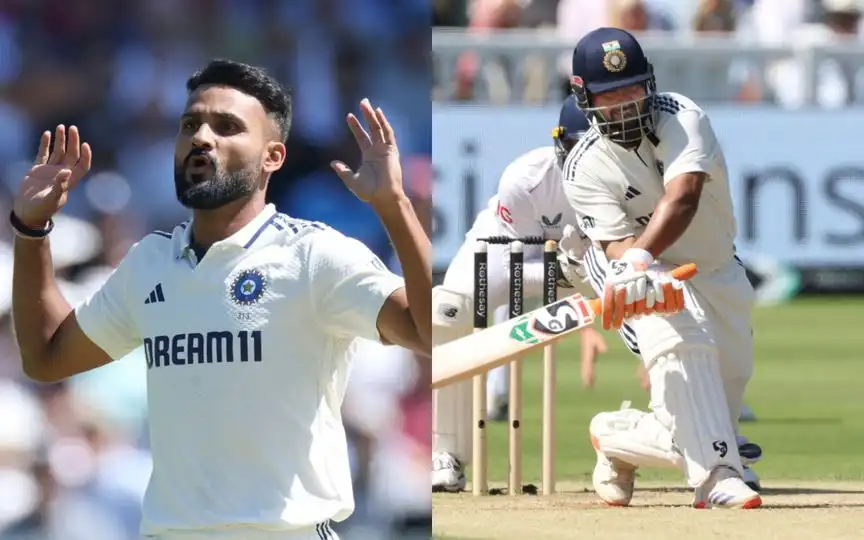 Akash Deep and Rishabh Pant [Source: AP]
