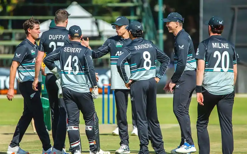 New Zealand beat South Africa by 7 wickets [Source: @ZimCricketv/x.com]