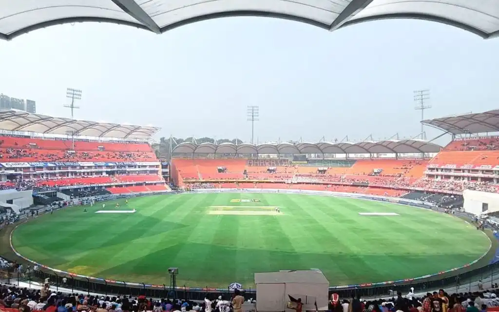 Rajiv Gandhi International Cricket Stadium, Hyderabad (Source:@FaizBaig,x.com)