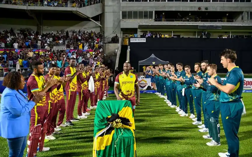 Andre Russell played his final international match today [Source: @ICC/X]