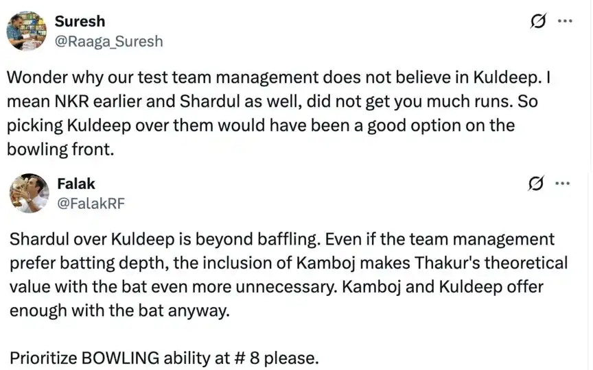 Fan tweets [Source: @Raaga_Suresh, @FalakRF /X.com]