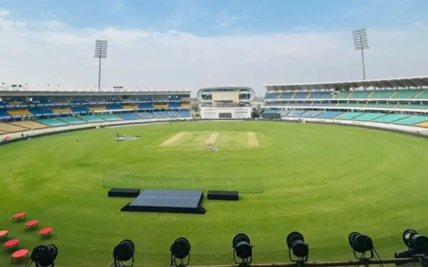 Saurashtra Cricket Association Stadium Pitch Report​ (Source:@AJpadhi,x.com)