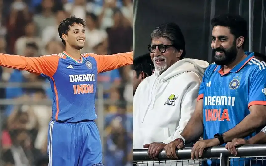 Abhishek Bachchan recalls Abhishek Sharma's Masterclass [Source: @Surendra21286/X.com,AP]