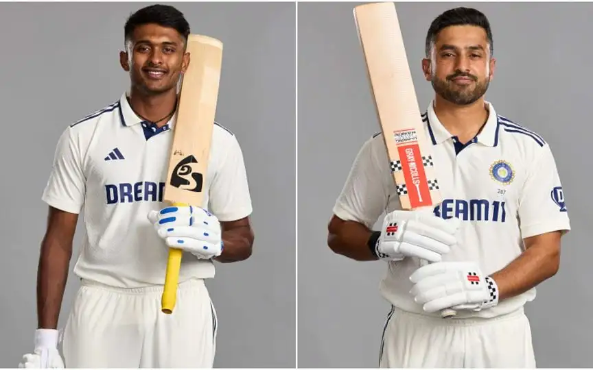 Sai Sudharsan and Karun Nair [Source: @ImTanujSingh/x.com]