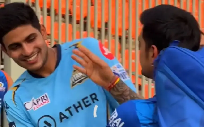 Shubman Gill and Ishan Kishan [Source: @MumbaiIndians/YouTube]