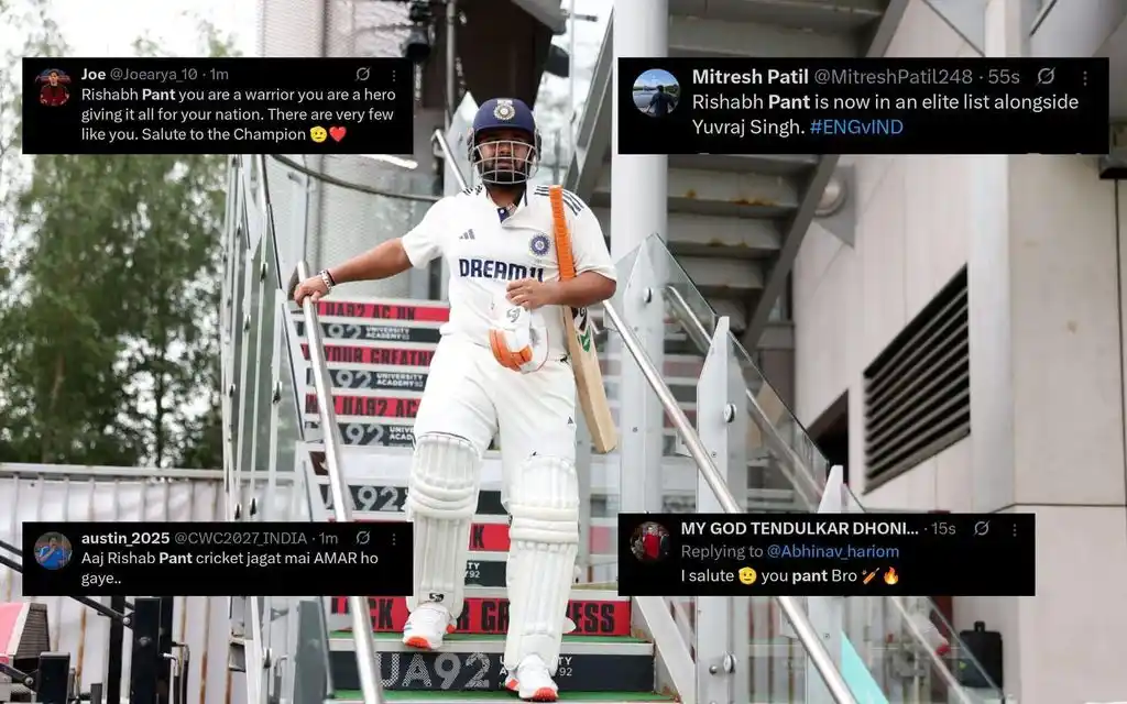 TR on Rishabh Pant. [Source - BCCI/x.com]
