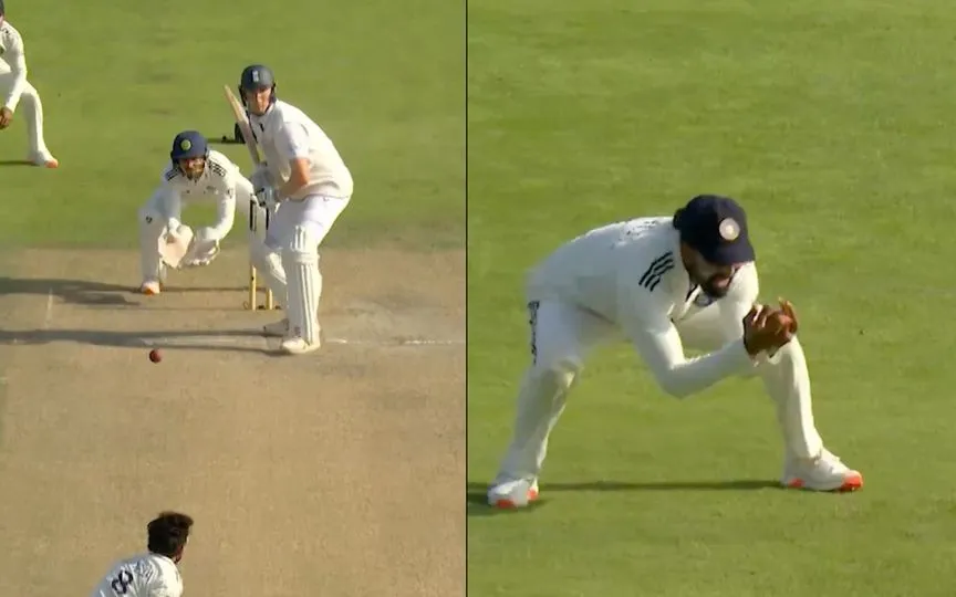 Zak Crawley Gets Out - (Source : @ScreenGrab/X.Com)