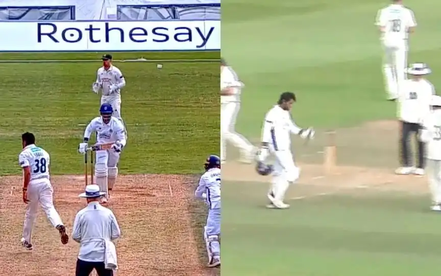 Tilak Varma scored century against Nottinghamshire [Source: @CountyChamp/x.com]