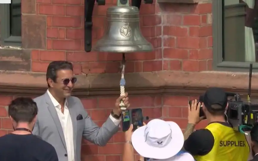 Wasim Akram at Manchester - (Source : @Cricinformer/X.com)