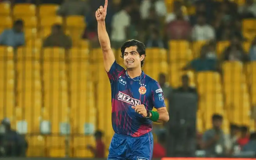 Naseem Shah Wicket - (Source : @PCB/X.com)