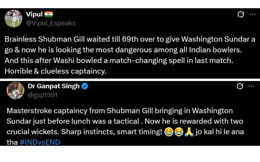 प्रशंसकों का ट्वीट (स्रोत: @Vipul_Espeaks, @gsp1591/X.com)
