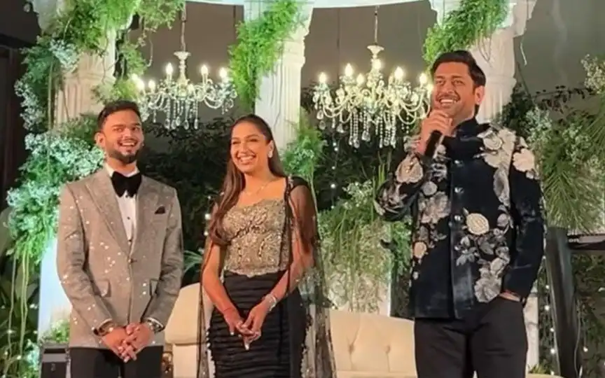 Dhoni Turns Marriage Counsellor, Wins Hearts With Witty Advice At Friend’s Wedding