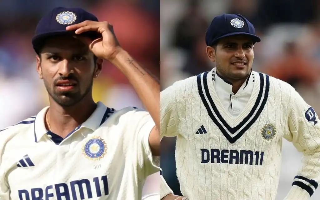 Shubman Gill slammed for late use of Washington Sundar [Source: @Jay_Cricket12, @SPORTYVISHAL/X.com]