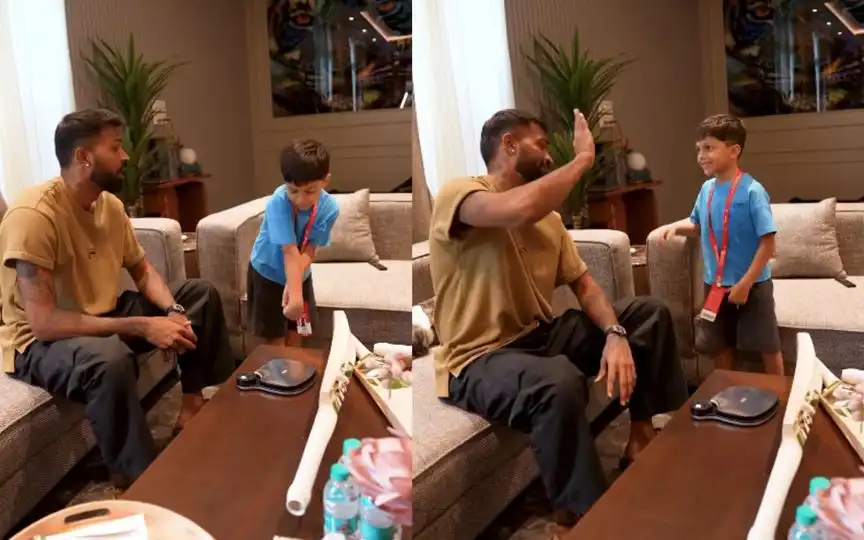 Hardik Pandya Consults ‘Expert’ Son Agastya For Bat Selection In Heartwarming Video