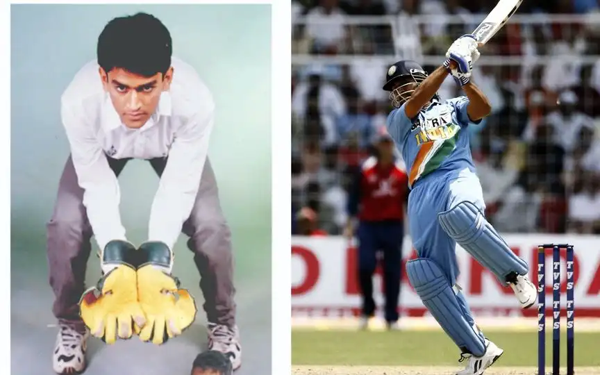 MS Dhoni's Career Start (X.com/ @ExtraaaCover & @Sivy_Raina3)