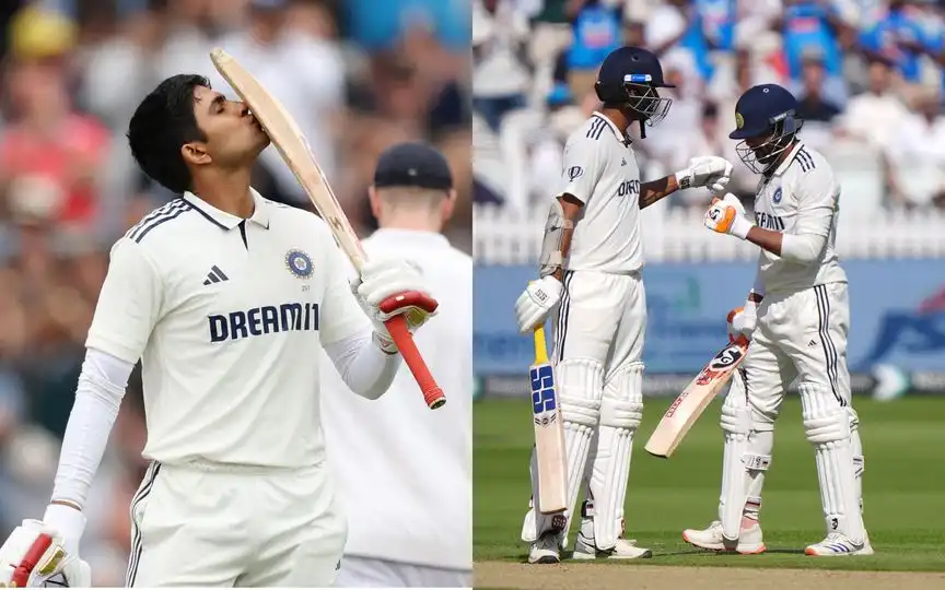 Shubman Gill, Washington Sundar and Ravindra Jadeja (Source: @BCCI/X.com)