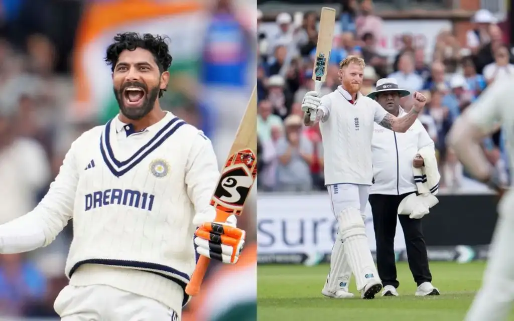 Ravindra Jadeja vs Ben Stokes [Source: AP Photos]