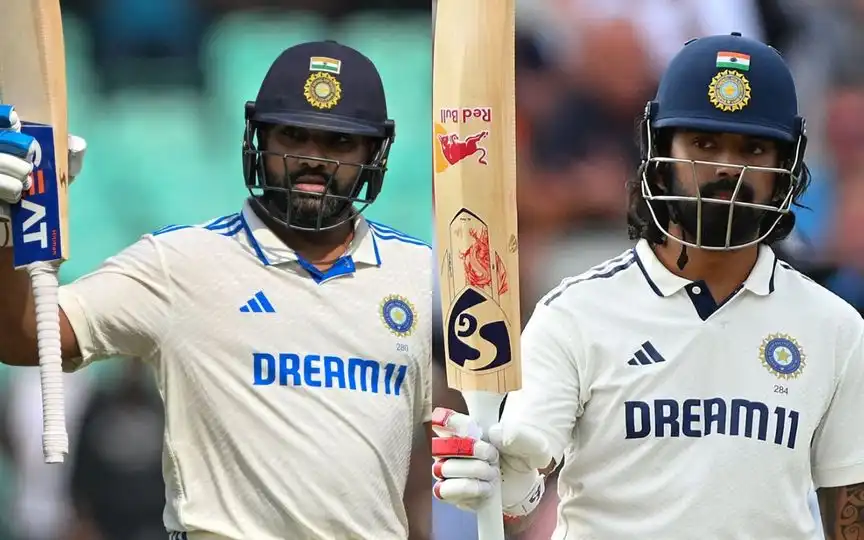 Rohit Sharma and KL Rahul [Source: @SPORTYVISHAL, @Akshatgoel1408/x.com]