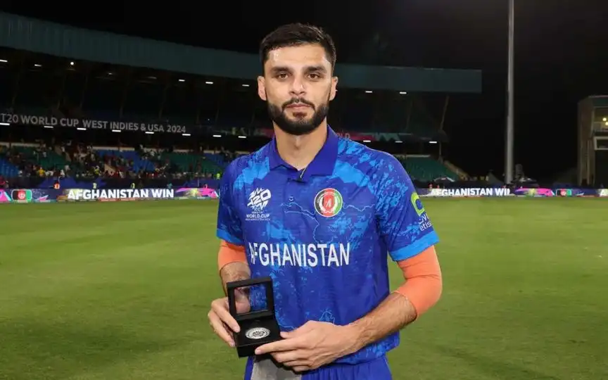 Naveen-ul-Haq plays T20I cricket for Afghanistan (X.com/@ICC)