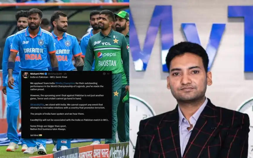 EaseMyTrip Pulls Back Sponsorship For India Vs Pakistan WCL Semi-Final Clash