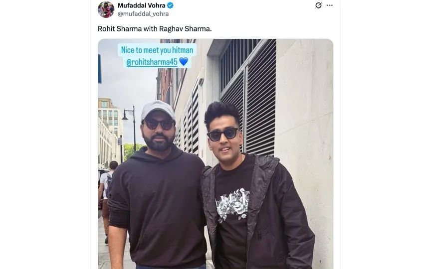 Raghav Sharma's IG post [Source: @mufaddal_vohra/X.com]