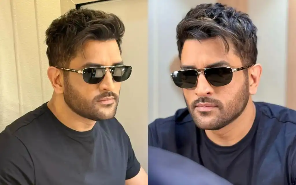 MS Dhoni's new look [Source: @aalimhakim/instagram.com]