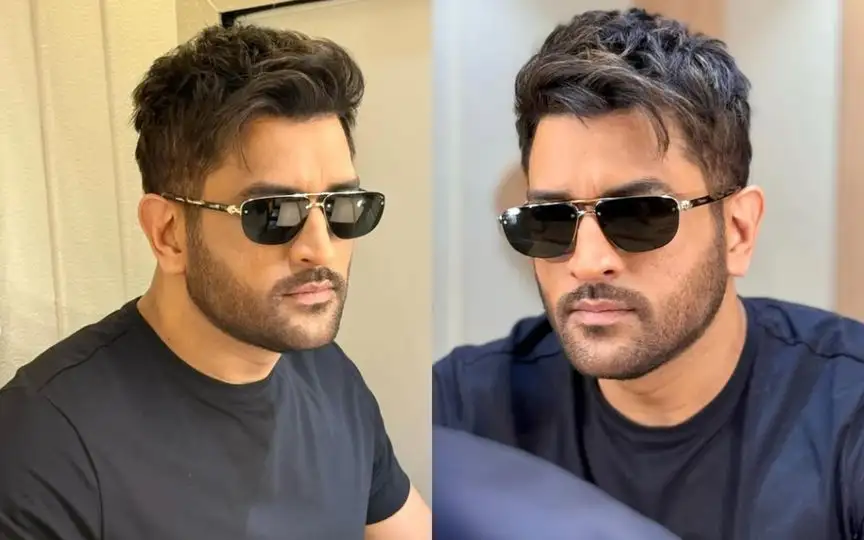 MS Dhoni's new look [Source: @aalimhakim/instagram.com]