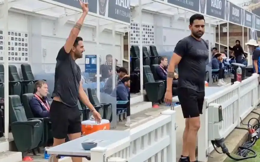 Deepak Chahar spotted at Th Oval [Source: @Sahil_Malhotra1/X.com]